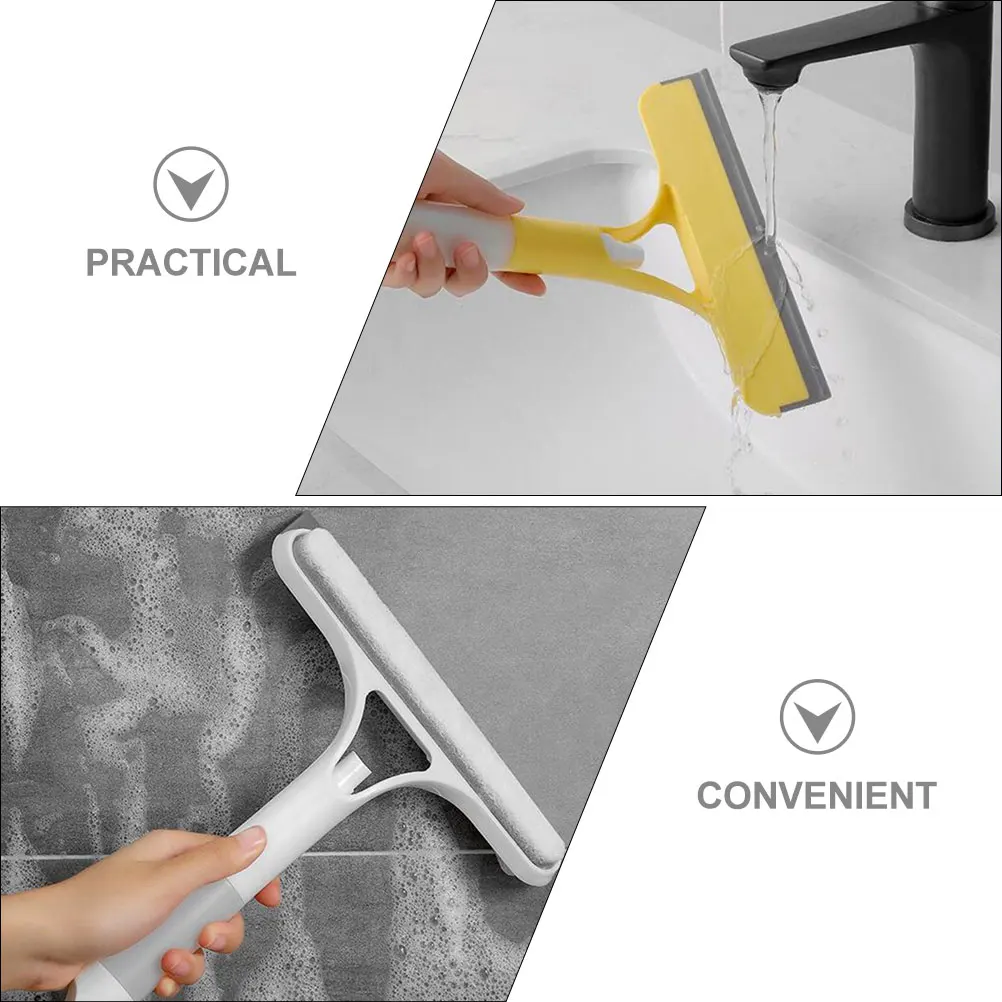 

3 Pcs Squeegee Window Scraper Car Cleaner Plastic Hooks Shower Door Brush Wiper Bottle Home Use Cleaning Tool for Window