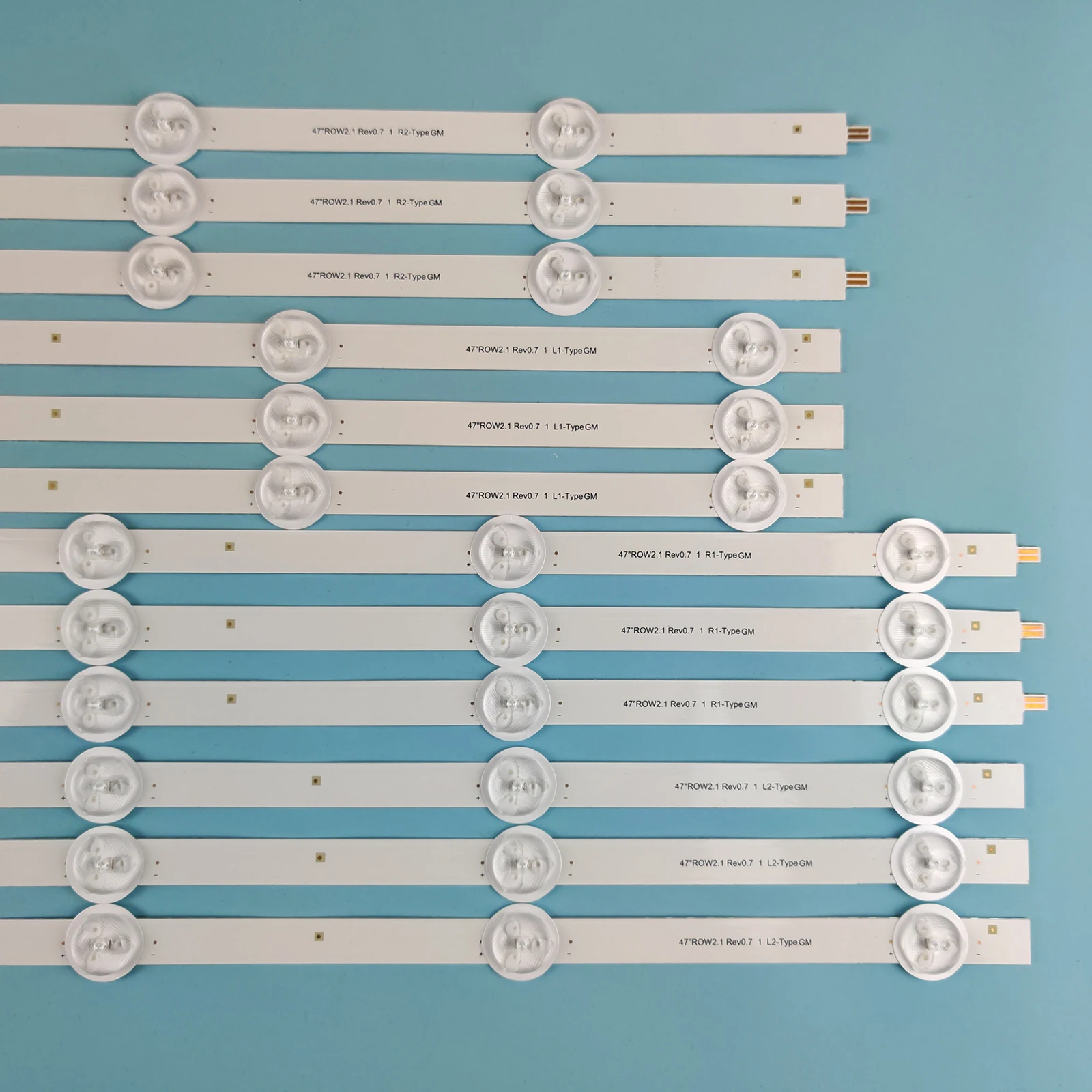 Tiras de retroiluminación para TV LG, 47 ", 47LA615S, 47LA615V, 47LA621S, 47LA621V, 47LA616V, 47LN5707, 47LN5708, 47LN570R, ROW2.1, REV0.7