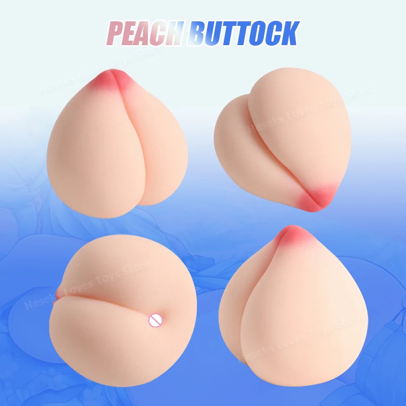 HESEKS Peach Butt Sex Toy for Men Realistic Vagina Portable Pocket Pussy Male Masturbation Cup Soft Masturbation Ass Toys