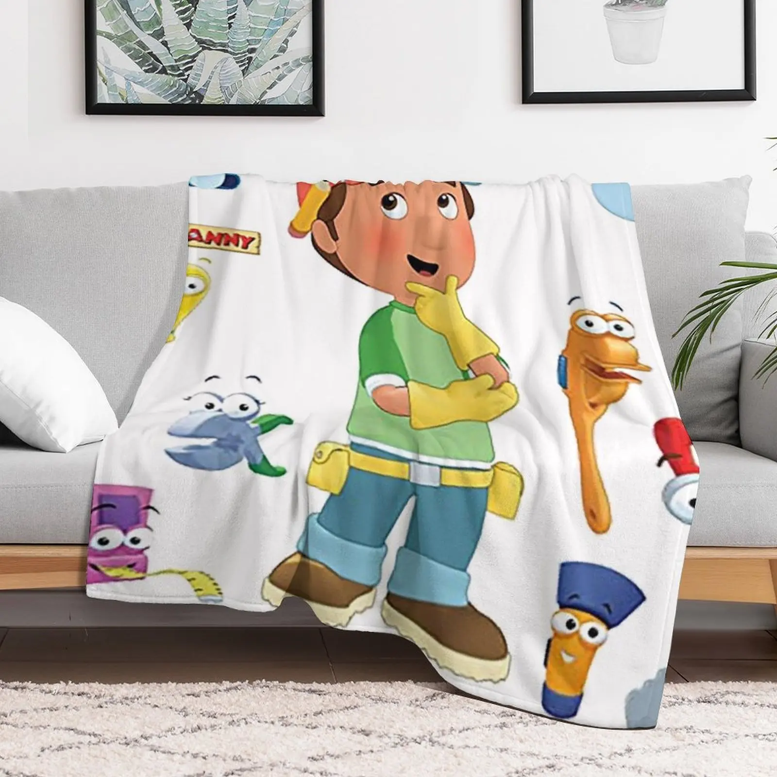 Handy Manny Throw Blanket Custom Comforter Luxury Blankets