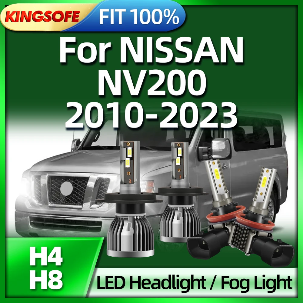 

KINGSOFE Led Bulb Bright H4 26000LM Light H8 Fog Lamp For NISSAN NV200 2010 2011 2012 2013 2014 2015 2016 2017 2018 2019-2023