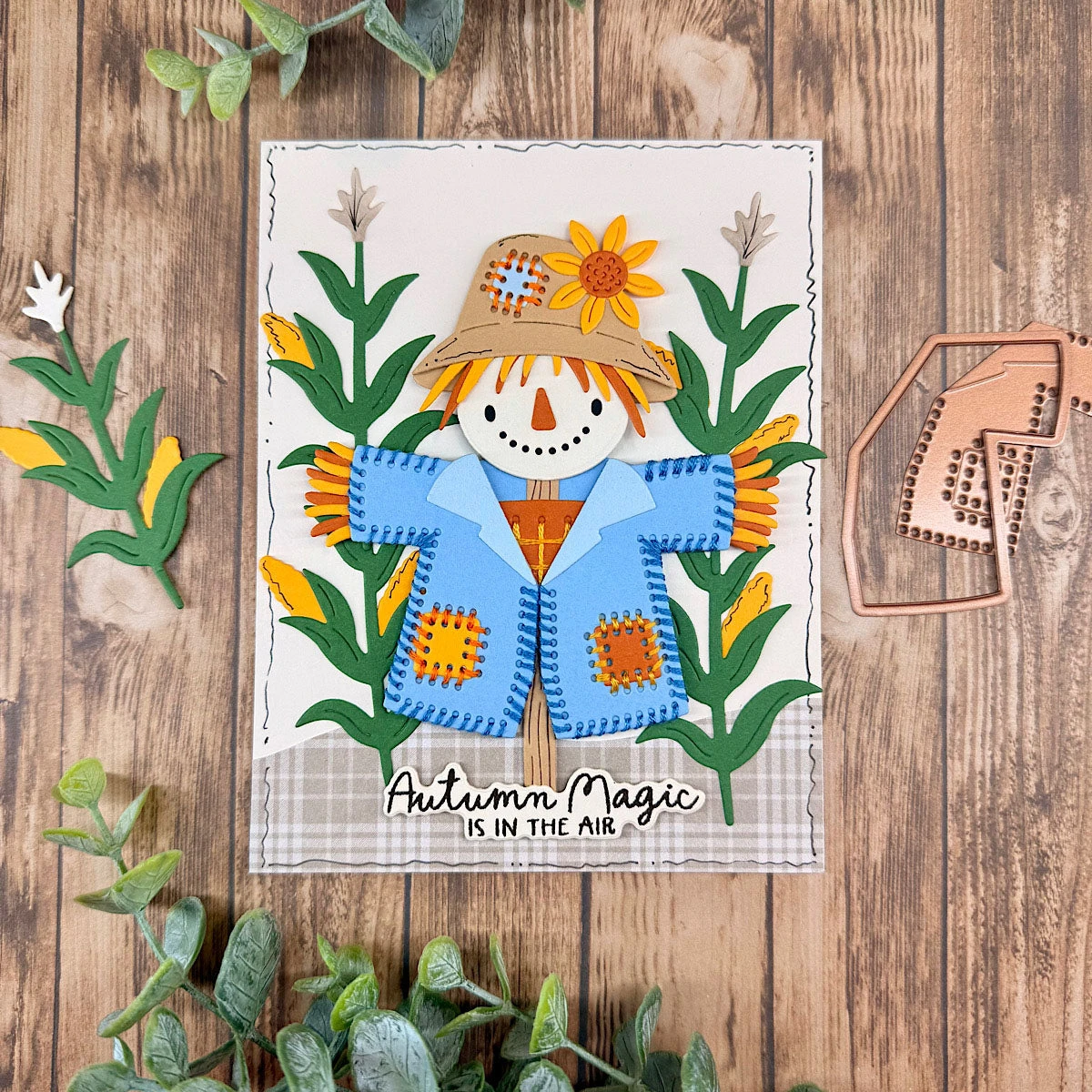 Autumn 2026 Owl Sunflowers Scarecrow Turkey Metal Cutting Dies Clear Stamps Stencil Hot Foil for DIY Making Gift Card Scrapbook view 6