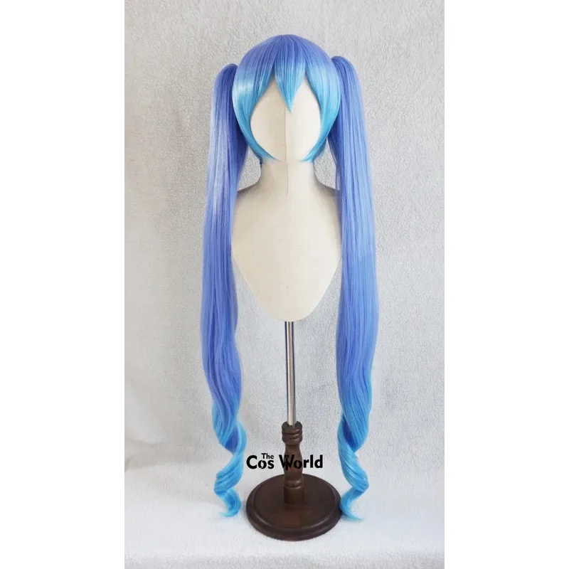 

aaa12 3VOCALOID Miku Готический 120 см длинные волнистые аниме косплей парики волокно термостойкие синтетические волосы + шапочка для парика