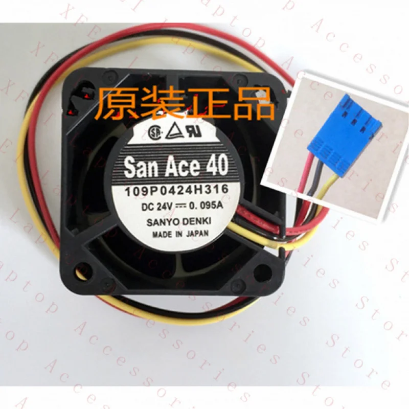 D  1PC 109P0424H316 Cooling Fan 24V 0.095A 3pin 40*40*28MM New