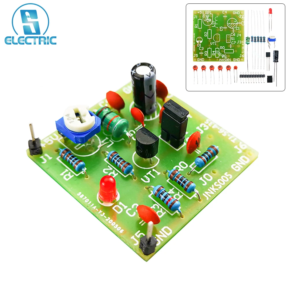 DIY Soldering Kit Capacitor Three Point Oscillation Circuit Skill Assessment Board Electronic Production Parts DC 5V