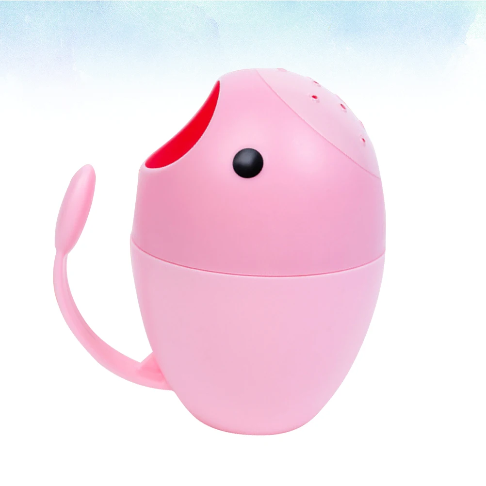 Tazza per il bagno e il lavaggio dei capelli Doccia Cucchiaio per l'acqua Shampoo per la testa del bambino Il tuo bambino rosa infantile