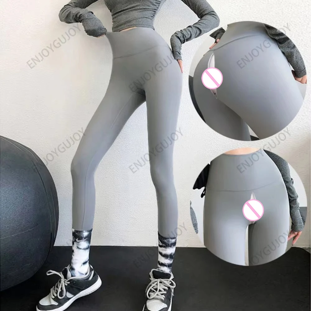 

Seamless Leggings,Yoga Leggings Women,Invisible Open Crotch Outdoor Sex Tight Exercise,Workout Pants,Outer Wear,Hip Lifting