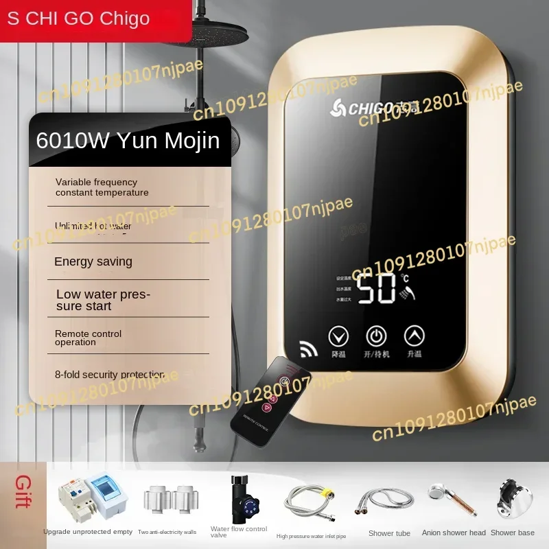 Scaldabagno da cucina di piccole dimensioni da 220 V con riscaldamento istantaneo e temperatura costante per la doccia