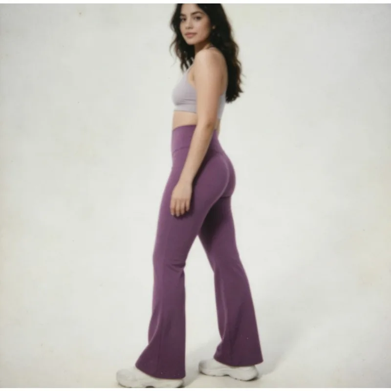 

New High Waist Butt Lifting Flared Breathable Wide Leg Yoga Pants for Women Stretchy & Quick Dry Perfect for Gym Running