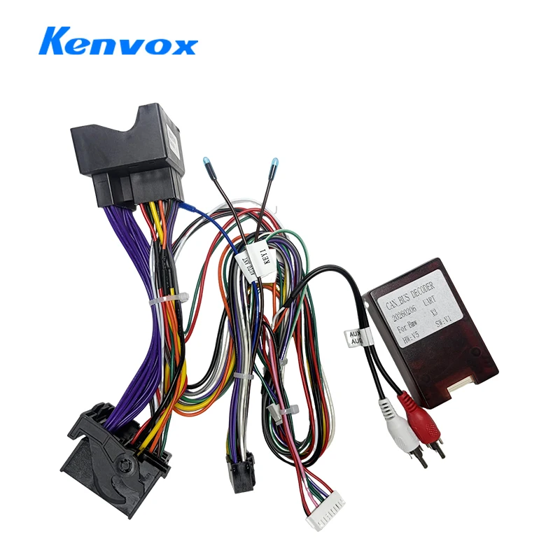 CAN Bus Decoder Radio Wiring Harness Adapter 16Pin Plug to 24 Pin Connector Cable for BMW X3 E83 2004 2010