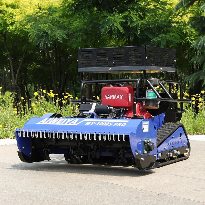 Customized CE Certified Lawn Mower Household Robot Lawn Mower,Crawler RC 4-Stroke Lawn Trimming Equipment