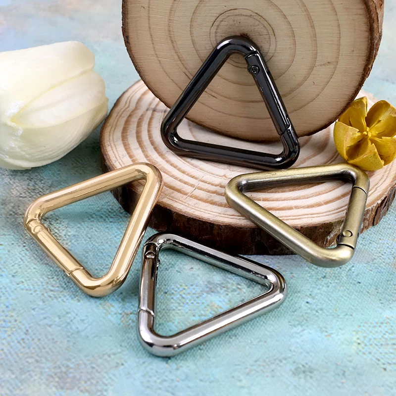 

8Pcs 16-38mm Openable Spring Ring Metal Buckles Keychain Snap Hook Dog Collar Connect Trigger Clasp Bag Strap-on Carabiner Clips