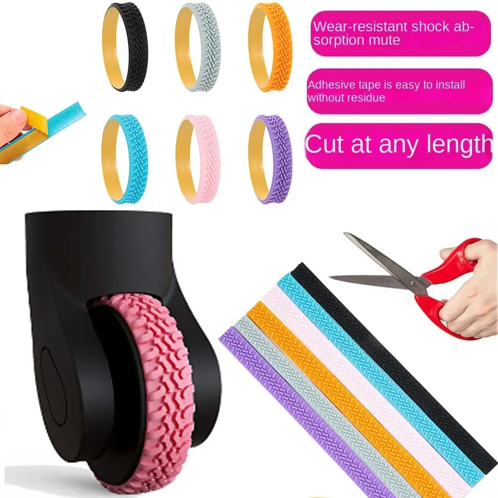 Damping Luggage Wheels Protector Suitcase Parts Axles Reduce Wheel Wear Suitcase Wheels Protection Cover with Silent Sound