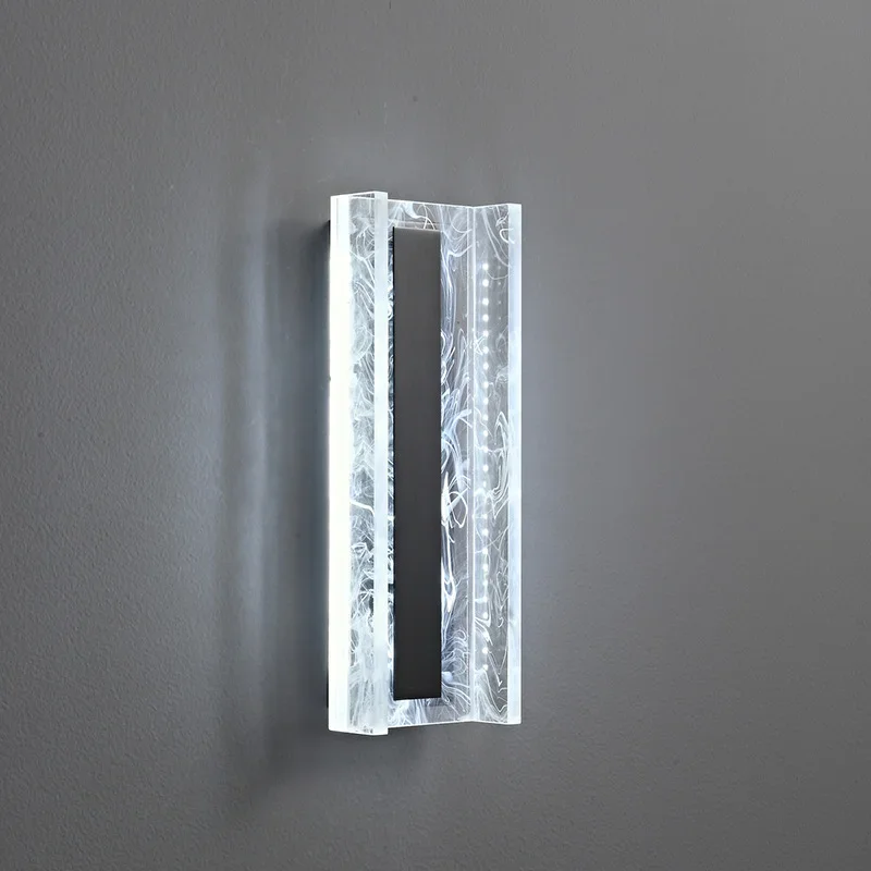 Lampada da parete interamente in rame di lusso nordico leggero, lampada da comodino per camera da letto, lampada da parete moderna e semplice per corridoio