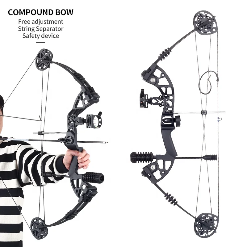 STARCN B1 Compound Bow Adjustable Portable Archery Bow and Arrow Equipment Youth Beginners Hunting Composite Bow