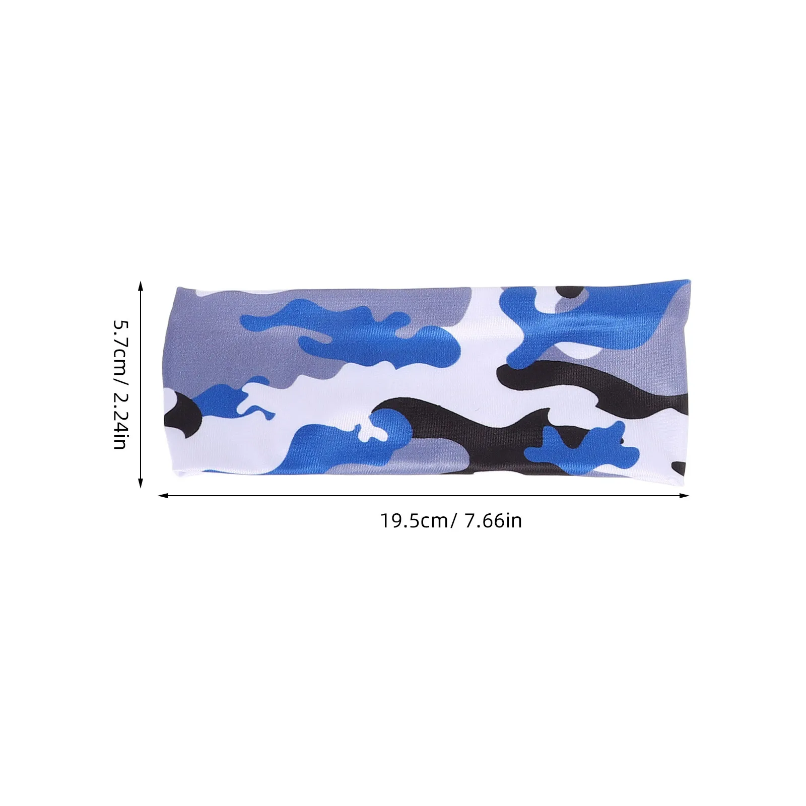 4 قطع من عصابات الرأس للأطفال المموهة، عصابات رأس رياضية مسامية فتل العرق، عصابات شعر رياضية للشباب