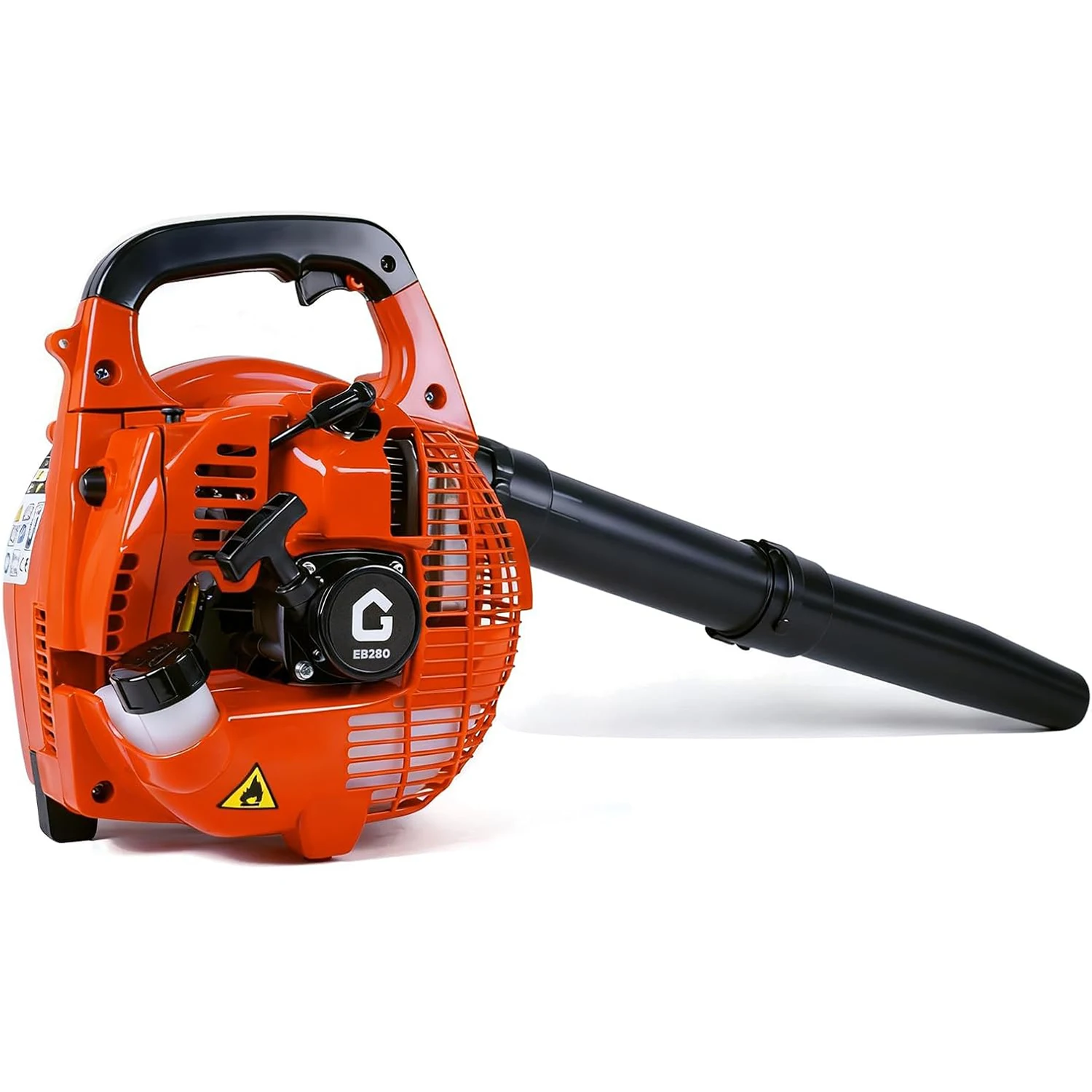 28CC 2-Stroke Gas Leaf Blower, 490CFM Powerful 280 MPH Handheld Gas-Powered Leaf Blower for Lawn Care with 160-Minute Endurance