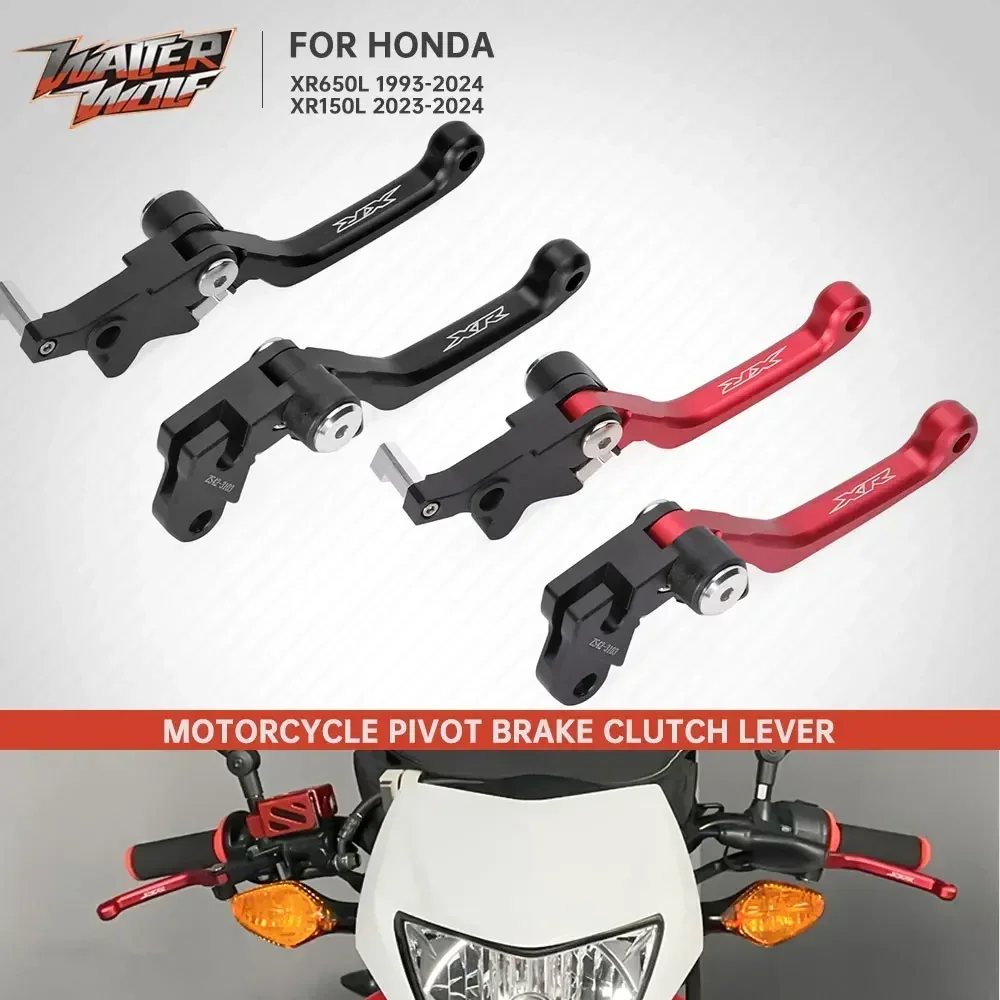 XR150L XR650L Obrotowe dźwignie sprzęgła hamulca do HONDA XR 150L 650L 190L 125L 1993-2024 Regulowana dźwignia hamulca motocrossowego CNC