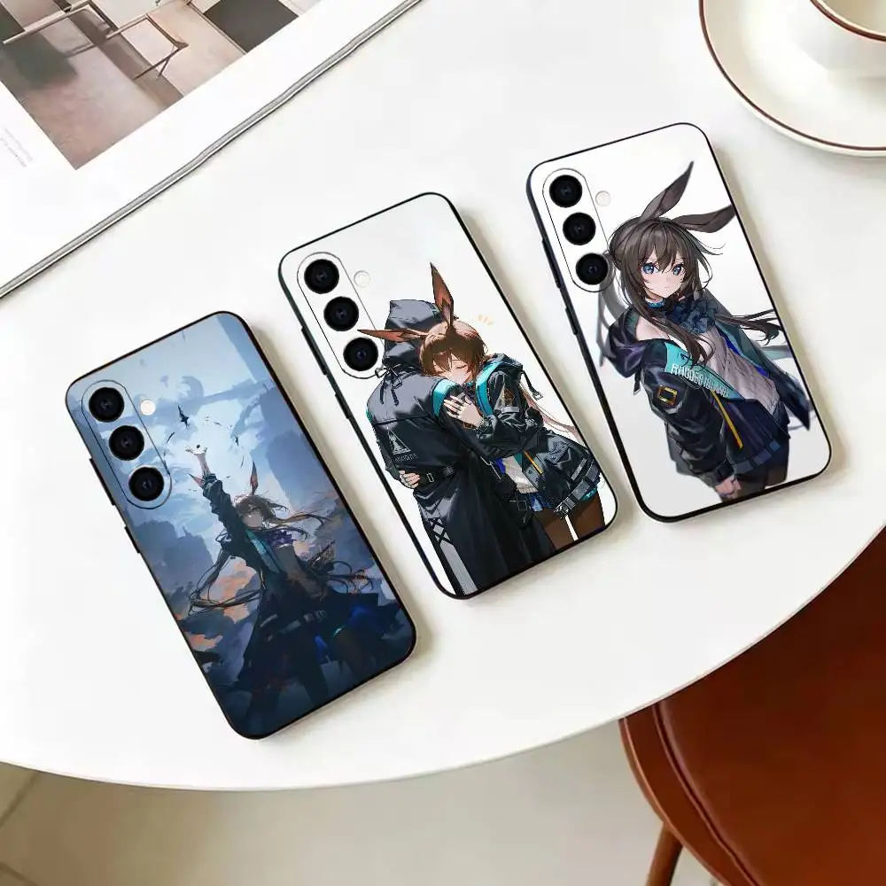 Game Arknights -Amiya   Phone Case For Samsung Galaxy A73,A72,A71,A70,A53,A52,A51,Others Soft Black Cover