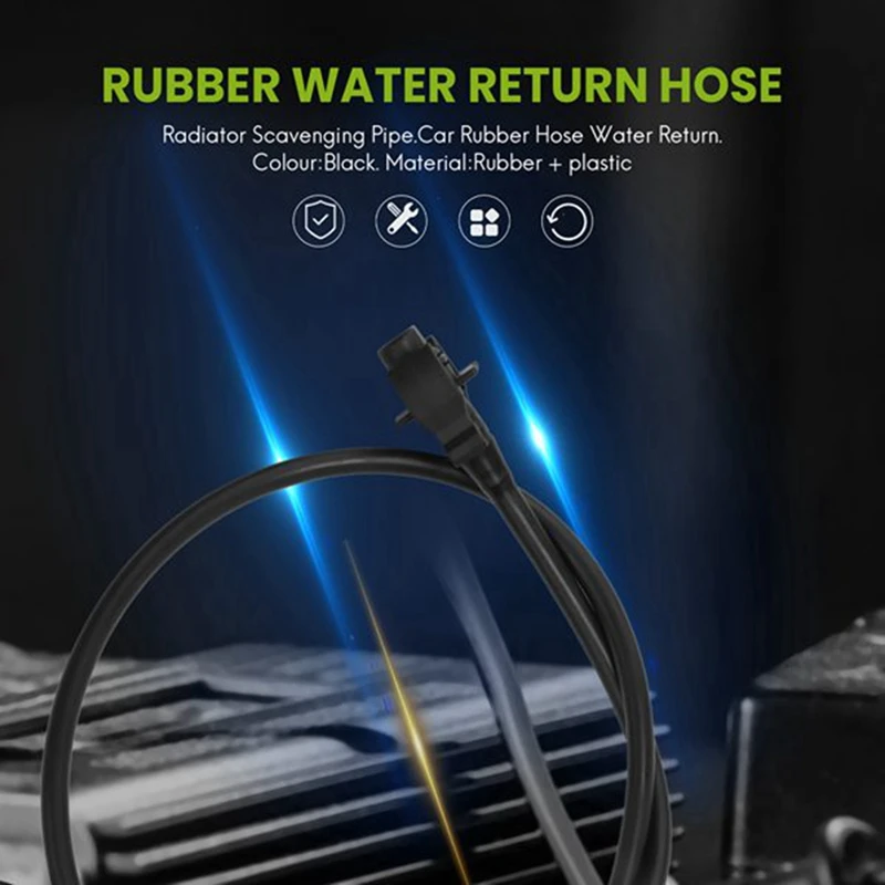 2Pcs Car Rubber Hose Water Return Radiator Scavenging Pipe For Peugeot/Citroen 1323Y2