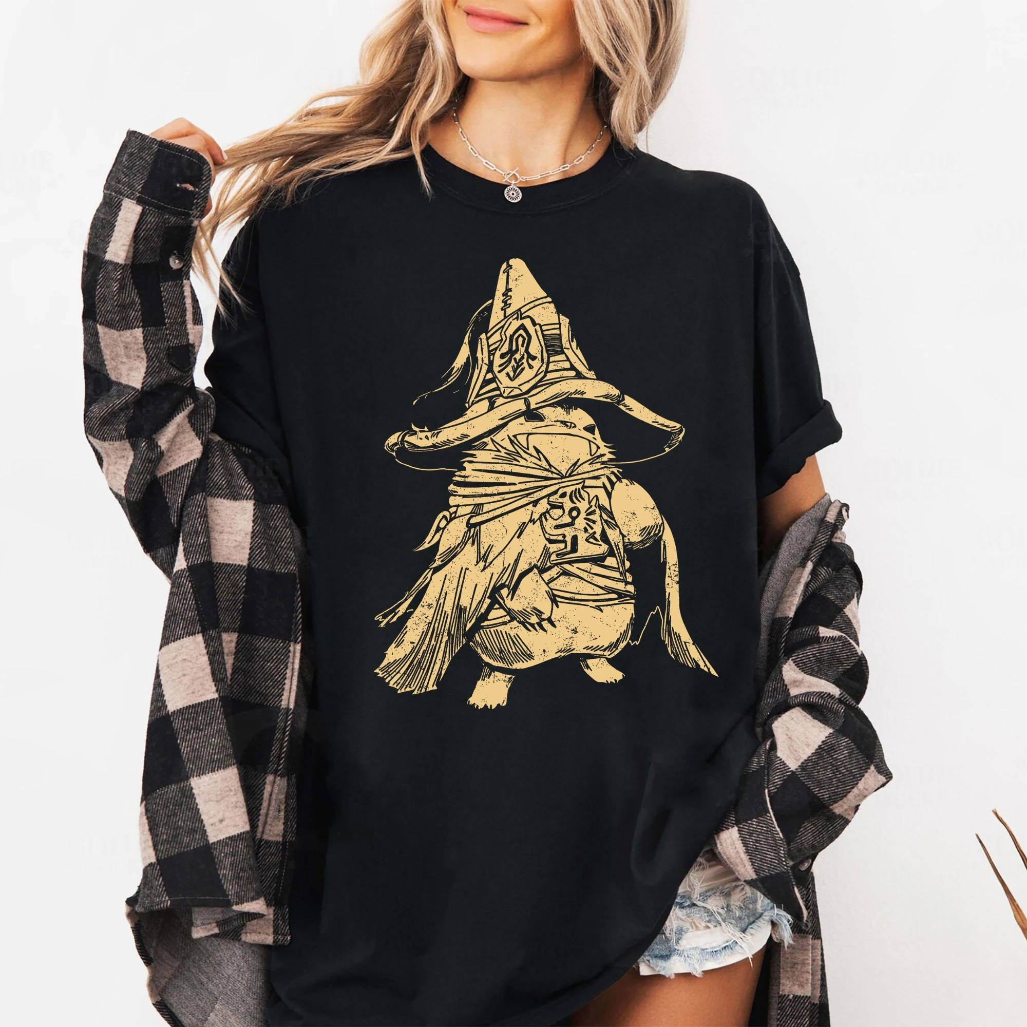 Rove WudWud Monster Hunter Wilds Printed Women's T-shirt Spring/Summer Fashion Trend Pure Cotton Top Unisex Short Sleeve T-shirt