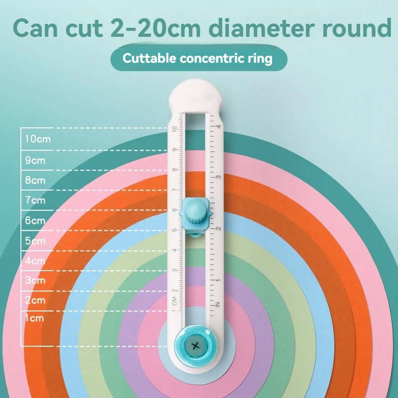 Adjustable Circle Cutting Tool – Precision 2cm Minimum Diameter Compass Knife for DIY Crafts & School Projects