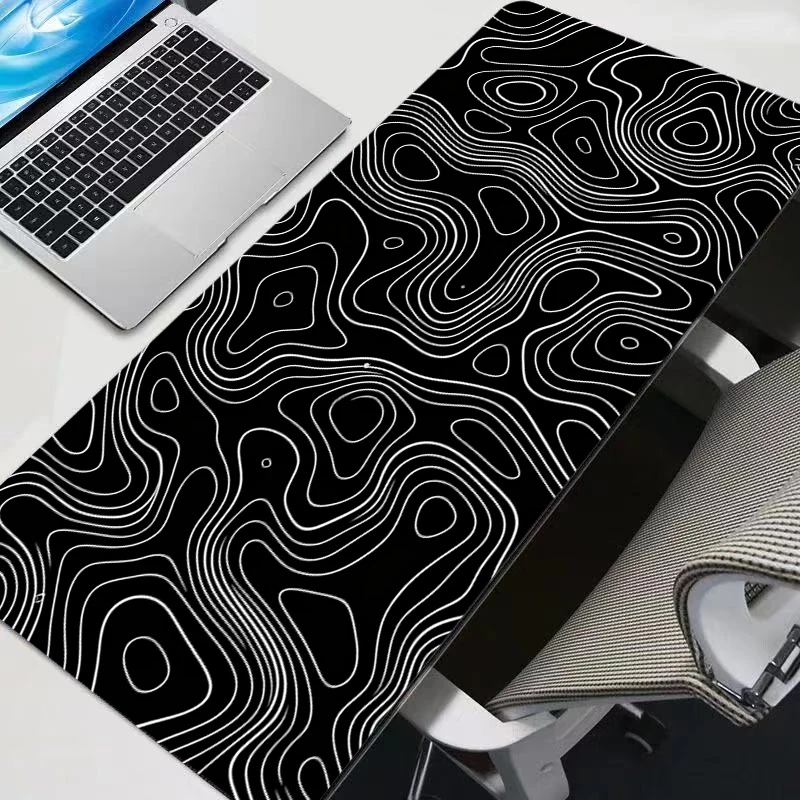 Mouse Pad contour line Large XXL PC Desk Mat Gamer Office Carpet Keyboard Table Gaming Accessories durable new Mousepad