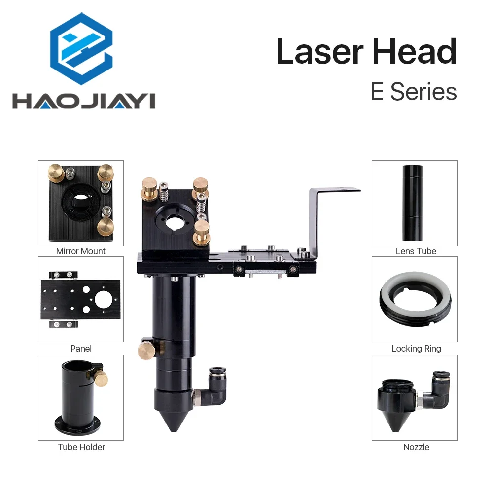 Серия E: лазерная головка CO2 для объектива D18 мм FL38.1 D20 мм FL50.8 и 63,5 и 101,6 мм Зеркало 25 мм для станка для лазерной резки
