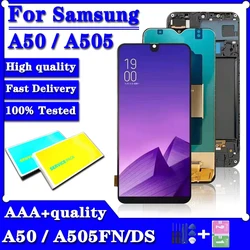 AAA Display For Samsung A50 SM-A505FN/DS A505F/DS A505 LCD Touch Screen Digitizer With Frame For Samsung A50 lcd