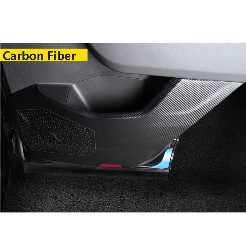 Car Door Protector Pad Door Plank Anti Kick Anti-dirty Pad Mat Decoration Leather Strip for Volkswagen VW Touareg 2021 2020 2019