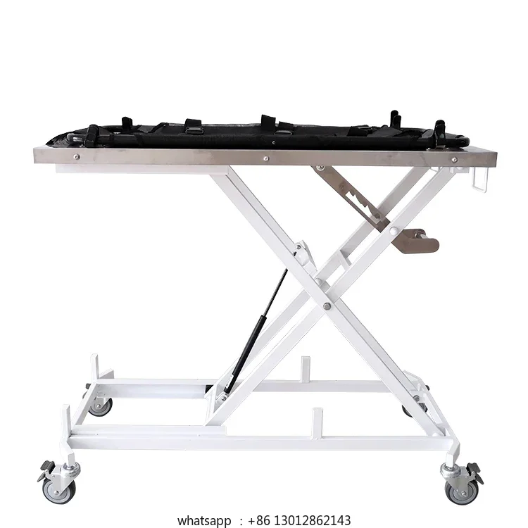 

Hot selling pet emergency stainless steel manual lifting handcart