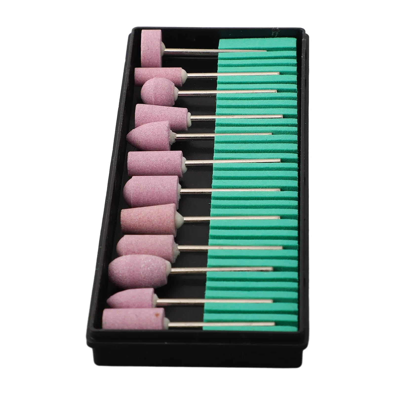 Nail Art Drill Bits Grinding Head 12pcs Set 2.35mm Shank For Rotary Tool Manicure Parts Pedicure Polishing Head