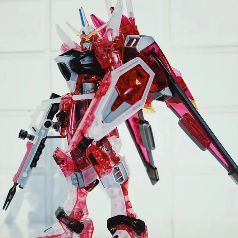 HG 1/144 Kleurrijke Transparante Oneindige Justitie Assembleren Mech Model Kit Actiefiguren Jongen Puzzel Speelgoed Decoratie Cadeau