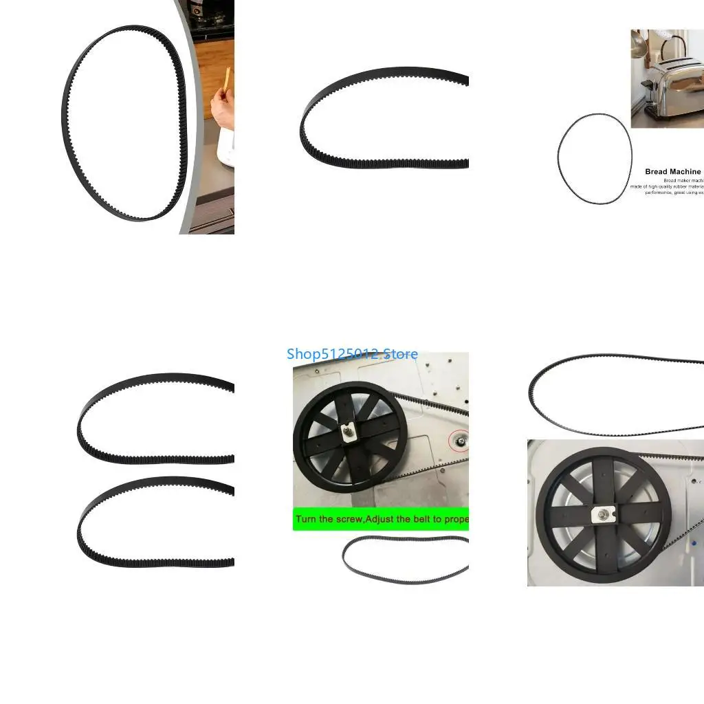 G8TC Kitchen Appliance Bread Machine Belt 185 Teeth Bread Maker Belt 555mm Drive Belt for Home and Small Baking Shop Settings