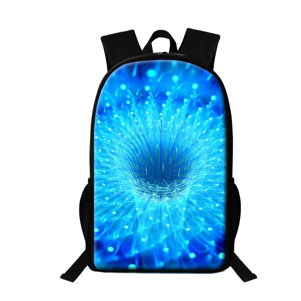 Abstract Blue Series Backpack Starlight School Bags for Girls Boys Teenagers Women Men Travel Backpacks Large Capacity Book Bag