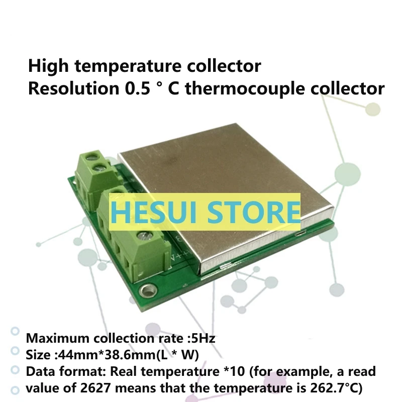 MAX6675 Temperature sensor acquisition module type K thermocouple module RS485 MODBUS communication