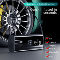 150PSI Wireless Car Air Compressor Electric Portable Smart Car Tire Air Pump for Car Motorcycle Bike Tire Boat Ball LED lighting