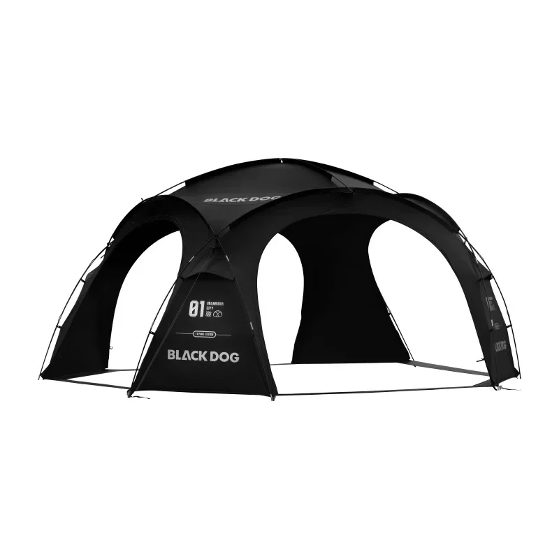 BLACK DOG  Hiking Large Tent Black Glue Luxury Tent Outdoor CampingFamily Tent Expansion Waterproof Camping Portable