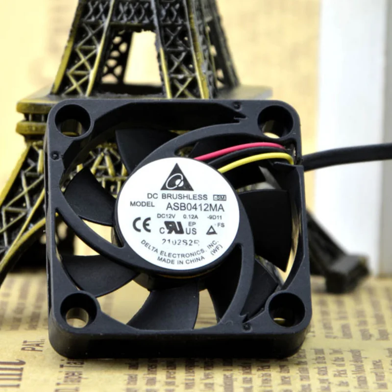 l 1PCS For DELTA ASB0412MA | 12V 0.12A Small Quiet Server Chassis Fan 40×40×10mm 4CM