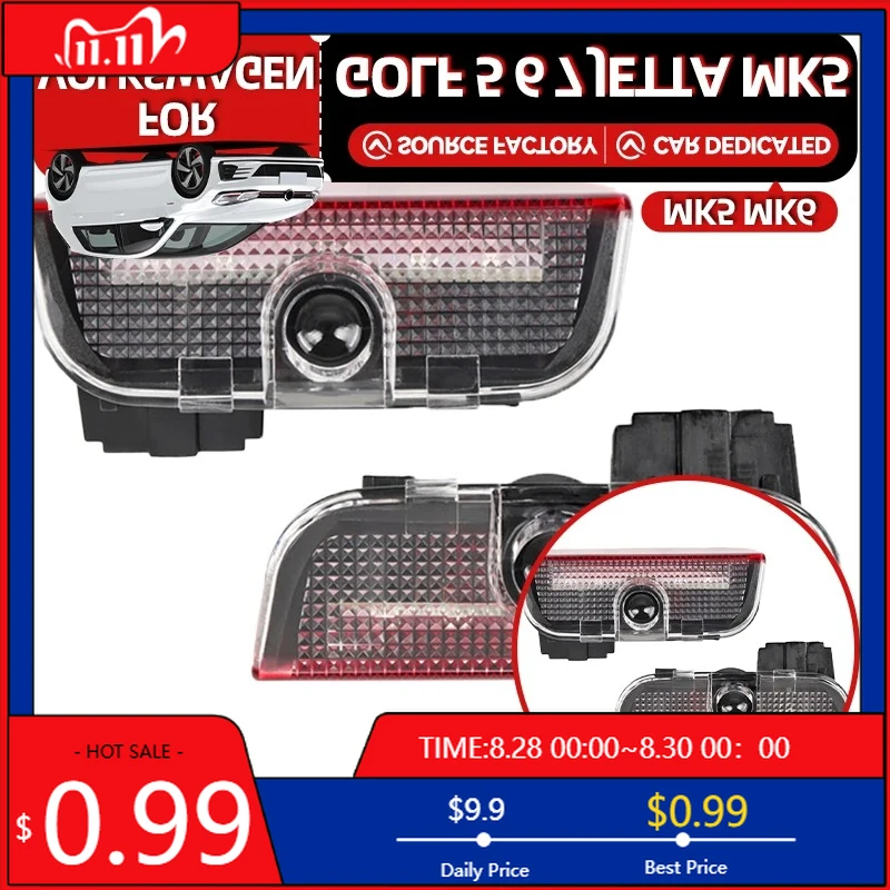 

Новый 2026 для VW VOLKSWAGEN, колпаки для ламп, чехол для ключей, светодиодные лампы для внутренней двери автомобиля, сигнальная лампа для VW Golf 5 6 7 Jetta MK5 MK6 MK