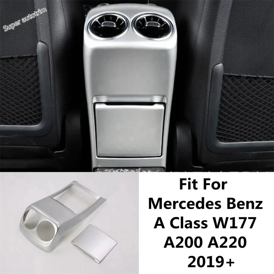 

Rear Armrest Box Air Conditioning AC Vent Outlet Anti Kick Panel Cover Trim For Mercedes Benz A Class W177 A200 A220 2019 - 2024