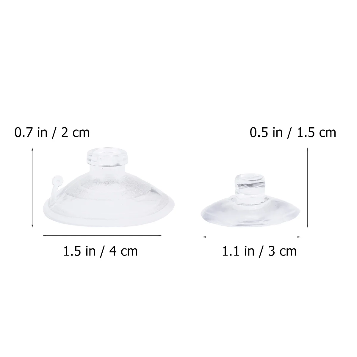 30 pcs Pengait Plastik Transparan Untuk Kaca Jendela Cermin, Tempel Poster, Bingkai, Label Harga, Display Tanpa Pengait, Gantungan Dinding