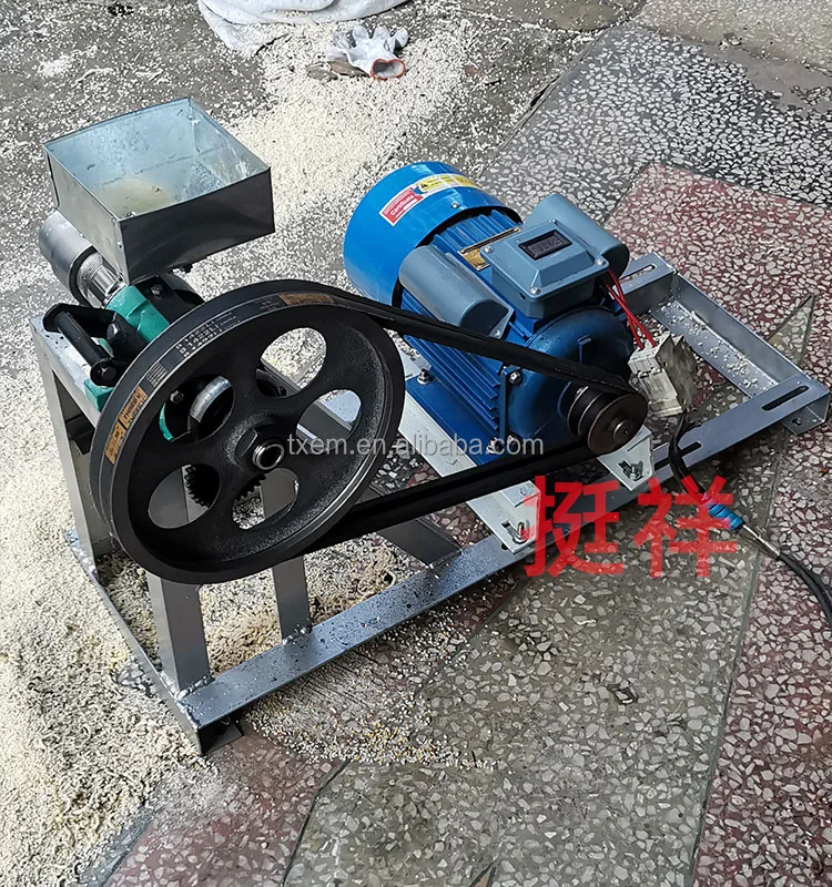 آلة صنع بيليه أعلاف الأسماك العائمة الجديدة 220 فولت إنتاج آلة بثق أعلاف الحيوانات للنباتات والمصنعين