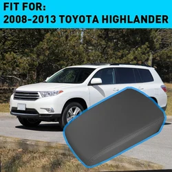 Car Armrest Cover Cap PU Leather Center Console Covers Pad For Toyota Highlander 2008 2009 2010 2011 2012 2013 Accessories