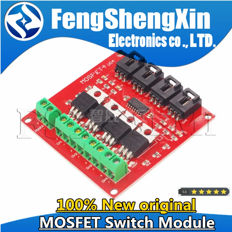 Four Channel 4 Channel Way Route MOSFET Button IRF540 V4.0+ MOSFET Switch Module For Arduino DC Motor Drive Dmimmer Relay Board