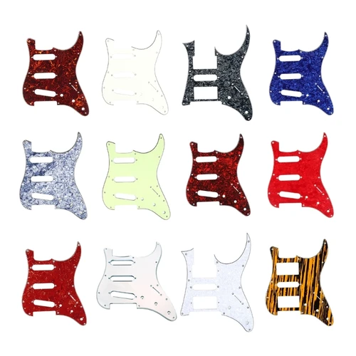 Imagen 2 del producto Golpeador de guitarra negro de 3 capas para Fender Stratocaster HS, Humbucker de un solo Strat