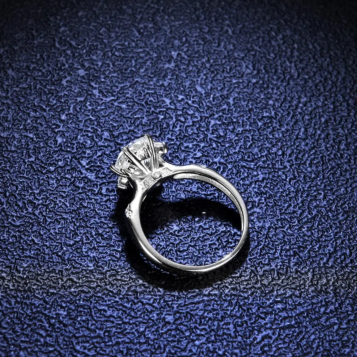 Tancise Classic 925 Sterling 2 Carat Moissanite Ring for Women Ladies Jewelry Wedding Promise Party Gift