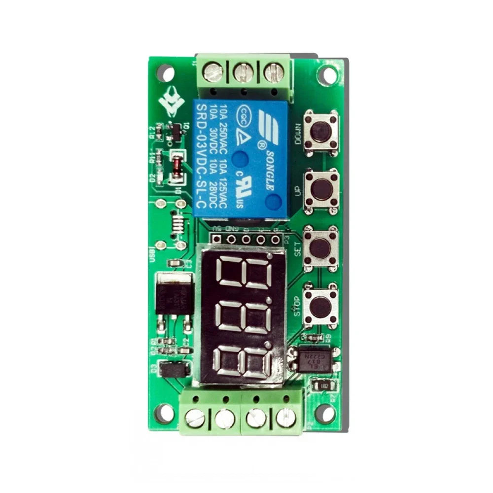 1 Channel Delayed Power Off Disconnection Trigger Cycle Timing Circuit Relay Board 5-20V Switch Delay Module