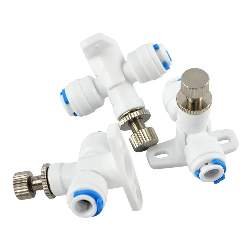 ATWFS 1pcs 1/4\'\' Flow Control Valve RO Reverse Osmosis Membrane Water Purifier Waste Water Regulator Control Valve