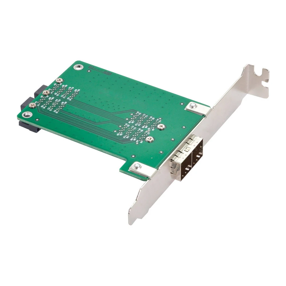 

Cablecc Dual Ports Mini SAS HD SFF-8644 To Internal SAS HD SFF-8643 PCBA Female Adapter With Low Profile Bracket